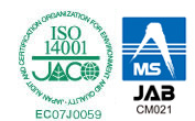 ���̊ۍ��������H�Ƃ�ISO14001���擾�������Ă���܂��B